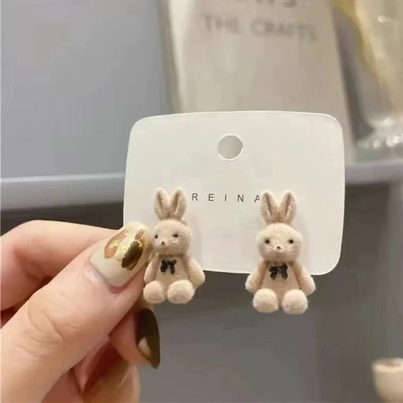 Crystal Ear Animal Earrings